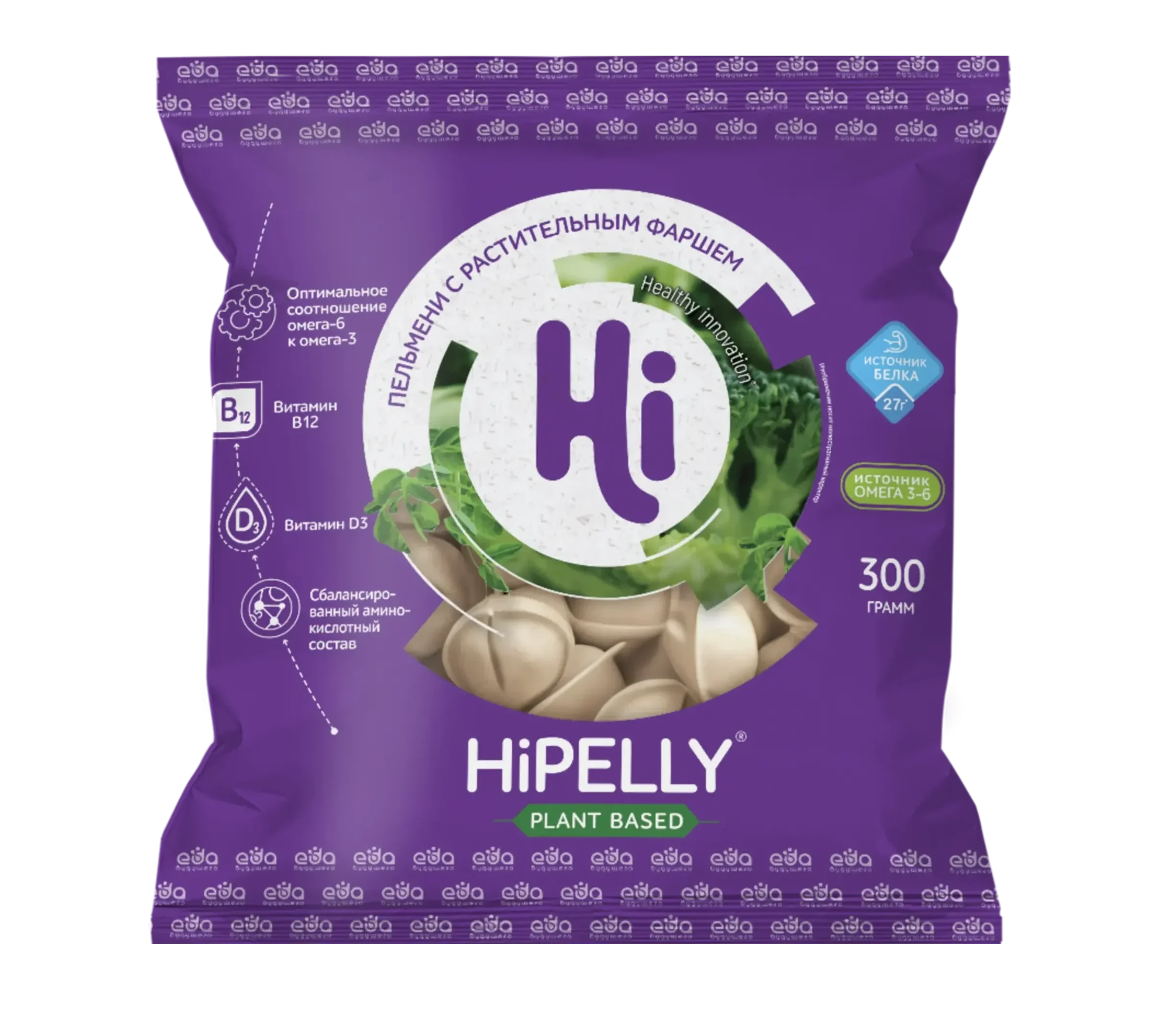 HiPelly растительные пельмени Hi, 300 г